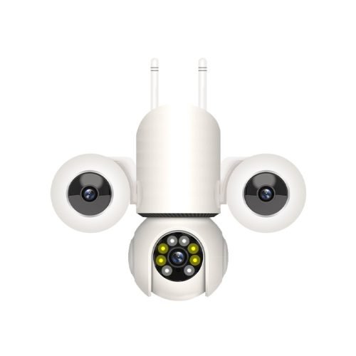 Indoor 3 lens CCTV camera