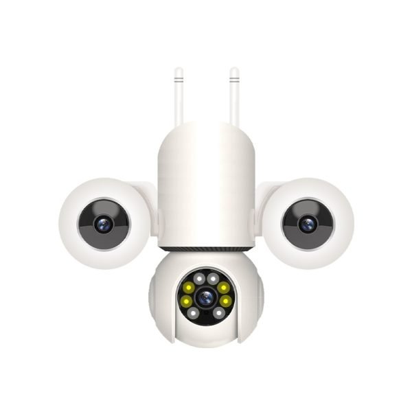 Indoor 3 lens CCTV camera