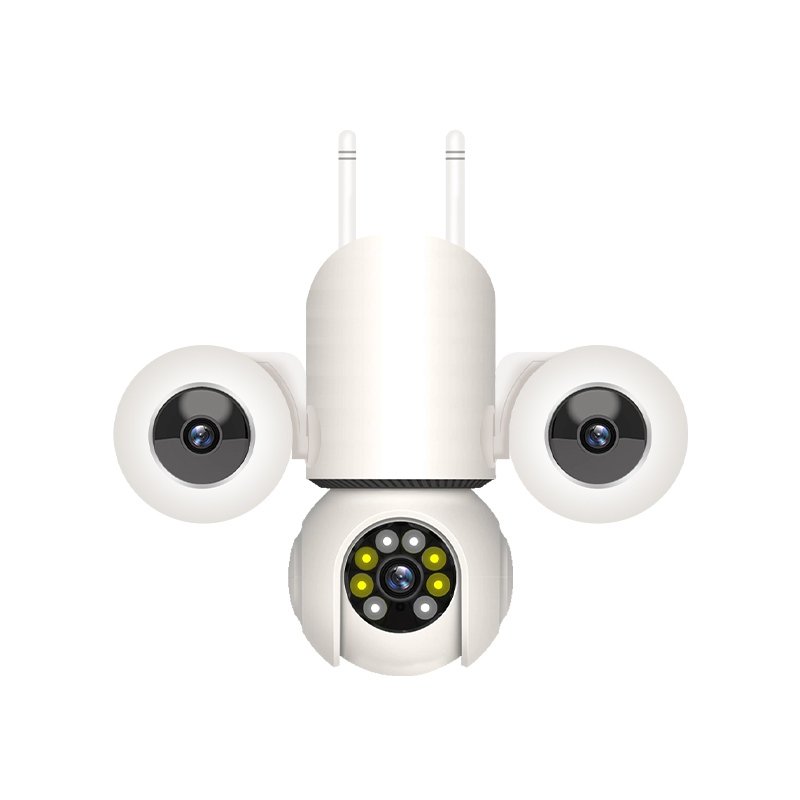 Indoor 3 lens CCTV camera