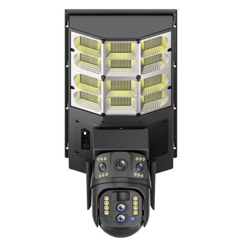 Street light 3-lens CCTV camera