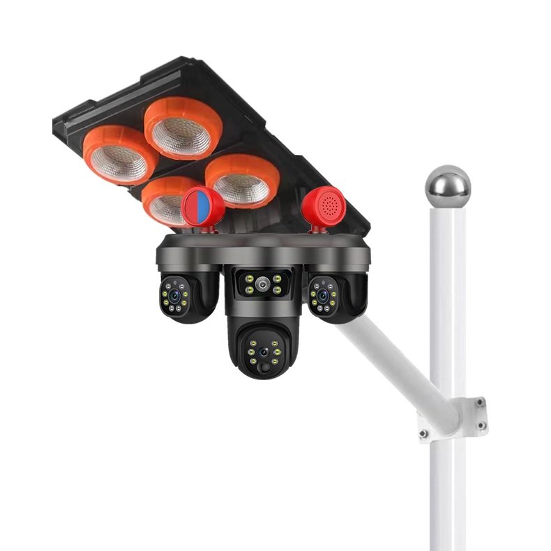 3-lens street light monitoring camera