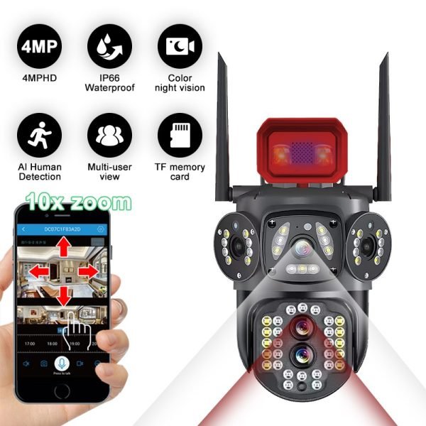 4MP PTZ camera mobile live view