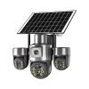 Triple-Lens Solar PTZ Security Camera