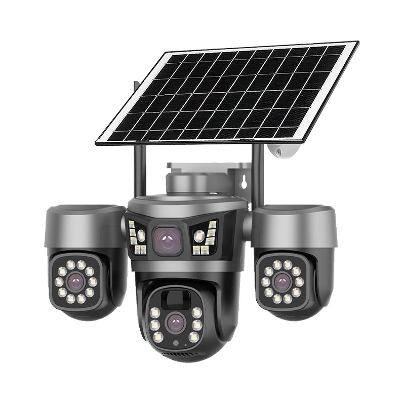 how to install 3 lens solar PTZ security camera for yard how to install 3 lens solar PTZ security camera for yard