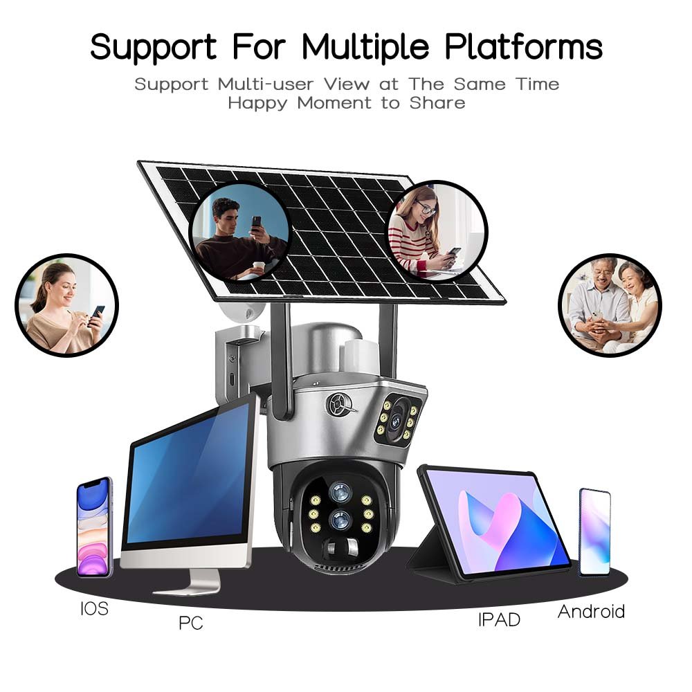 6MP HD Solar CCTV with Two-Way Audio & Motion Detection