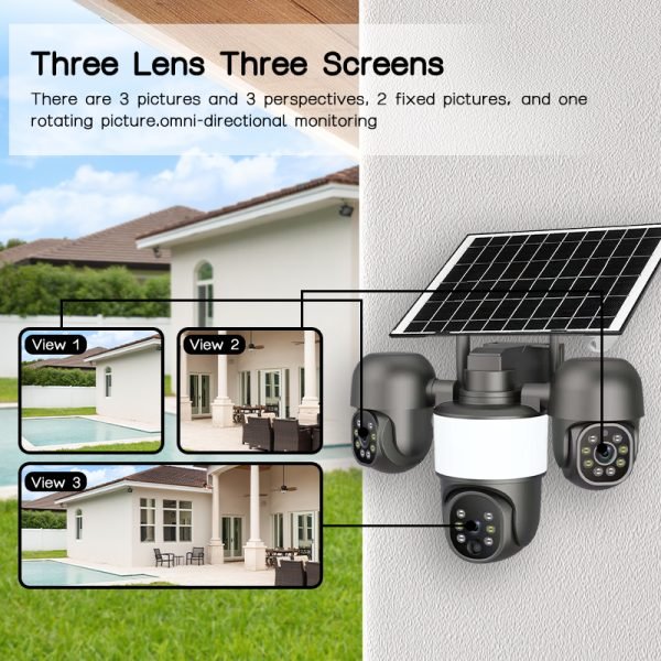 Solar PTZ Security Camera
