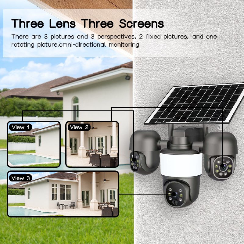 Solar PTZ Security Camera