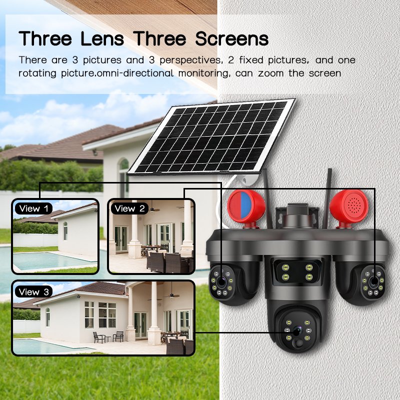 9MP IP66 Solar Security Camera