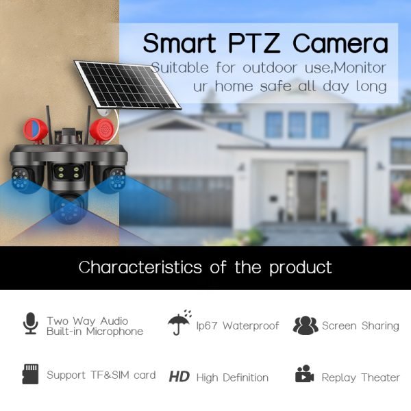 Multi-Working Mode Solar PTZ Camera