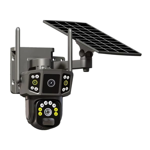 Wire-Free Solar Security Camera – 8000mAh Battery for 7-10 Days Standby