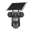 Solar 3-lens WiFi security camera
