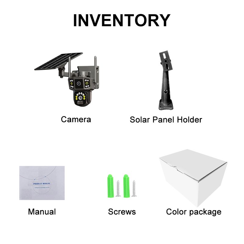 IP66 Weatherproof Solar Camera with 6MP Resolution & Two-Way Talk
