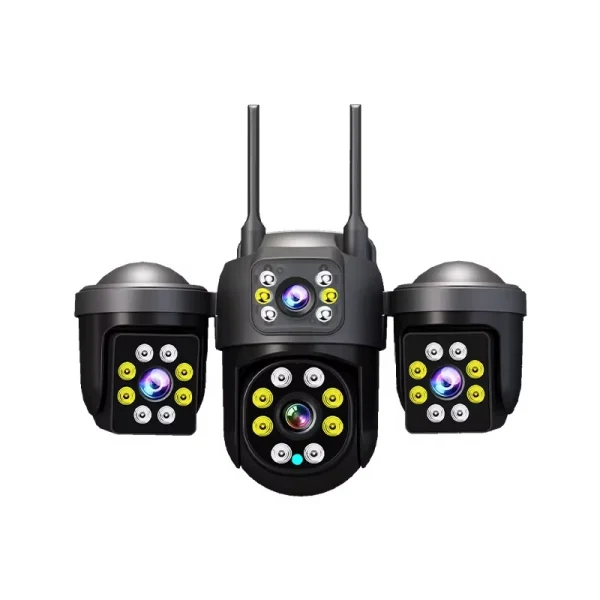 3 Lens PTZ WiFi Security Camera 6MP