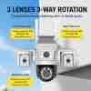 3 lens wifi camera
