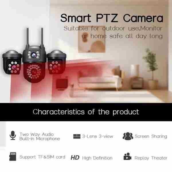 AI Auto Tracking PTZ Security Camera