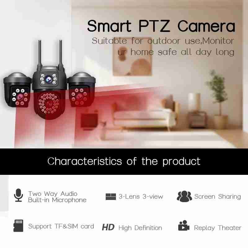 AI Auto Tracking PTZ Security Camera
