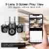 3 Lens PTZ 4g Security Camera 6MP