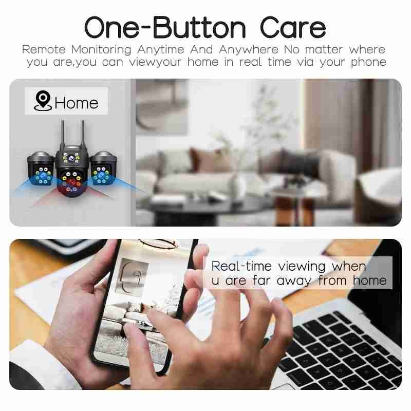 Outdoor AI Tracking Security Camera with Two-Way Audio