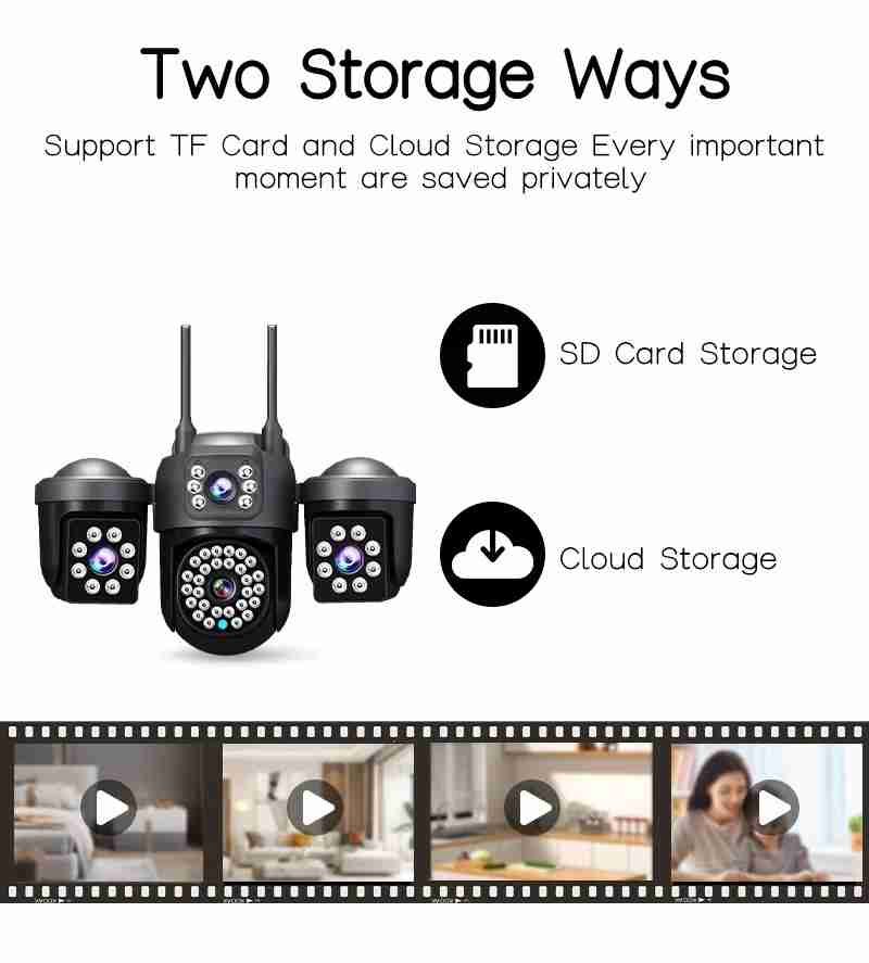 6MP Outdoor Wireless CCTV Camera with 355° Panoramic View